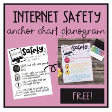Free Internet Safety Anchor Chart Planogram