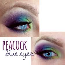 pea smokey eye makeup for blue eyes