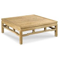 Solid Oak Wood Square Coffee Table