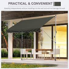 Manual Retractable Patio Awning Floor