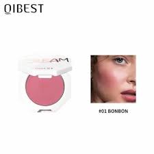 qibest face blusher peach cream makeup