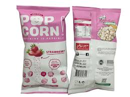 strawberry popcorn 25 grams 24 pieces