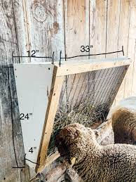 how to build a wall mount hay feeder