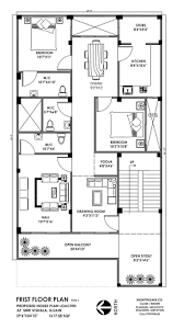 1500 Sq Ft 3bhk House Plan