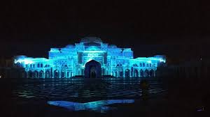 Abu Dhabi President Palace Light Show Youtube