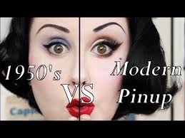 1950 s makeup vs modern pinup makeup