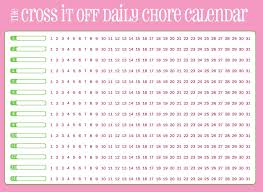 Printable Daily Chore Reward Chart K5 Worksheets