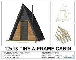Tiny A Frame Cabin Diy Plans Tiny