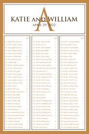 Simple But Elegant Table Plan Seating Chart Scroll