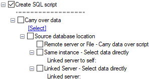 data of two sql server databases
