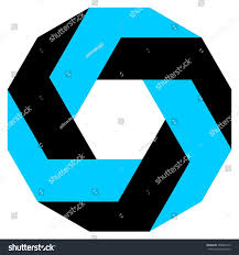 Two Color Geometric Logo Design The Arts Signs Symbols