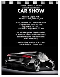 Car Show Flyer Template Publisher Flyer Templates