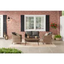 We've always wanted a cute set to put on our balcony since we don't have an actual home, we knew we needed something smaller to fit in the space we have. Outdoor Lounge Furniture Patio Furniture The Home Depot