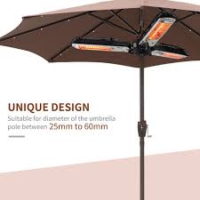 Homcom Electric Parasol Heater Infrared