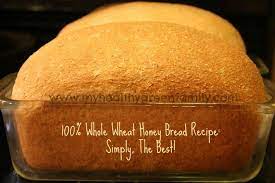 100 whole wheat honey bread simply