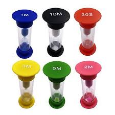 6x Sand Hourglass Timer Portable