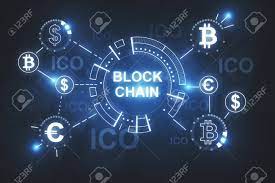 Creative Glowing Blockchain Wallpaper. Cyberspace And Cryptocurrency Concept. 3D Rendering Stock Photo, Picture And Royalty Free Image. Image 97244483.