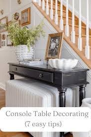 how to style a console table console