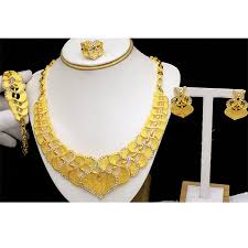 gold plated jewelry sets for women