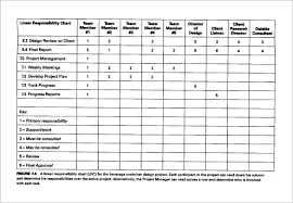 Responsibility Chart Template 11 Free Sample Example Format