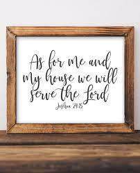 Joshua 24 15 As For Me And My House We