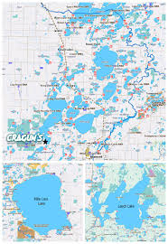 brainerd mn lakes map details