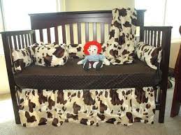 western cowboy 4 piece crib bedding set