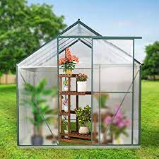 This diy mini planter kit is so fun and mesmerizing! Amazon Com Wacasa Aluminum Greenhouse Kit For Outdoors Backyard 8 X 6 Ft Polycarbonate Walk In Greenhouse Garden Greenhouses For Plant Grow Winter Garden Outdoor