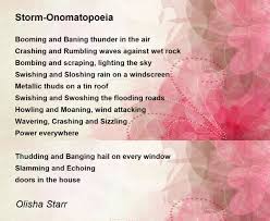 storm onomatopoeia poem by olisha starr