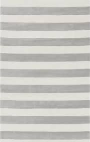 grey and white striped rug at rug studio
