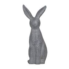 Grey Rabbit Garden Statue