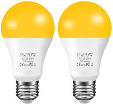 amber yellow led bug light bulb