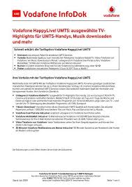 Infodok 446: Vodafone-Happylive! UMTS: Vodafone-Mobiletv ...