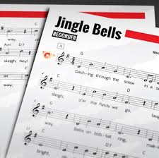 Recorder Sheet Music Jingle Bells With Mp3 And Recorder Fingering Chart
