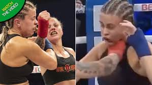 Skip to page 2 for the nsfw mess that is paige vanzant's bloody face… Paige Vanzant Doesn T Miss The Ufc Ahead Of Second Bare Knuckle Boxing Fight Irish Mirror Online
