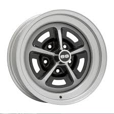 Wheel Vintiques 50 Series Chevy Ss 396 Silver Semi Gloss Black 14x7