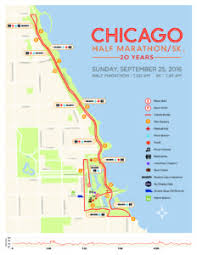 2016 Chicago Half Marathon Course Map Chicago Half