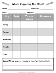 Student Organization Assignment And Homework Charts