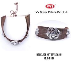silver hasli style necklace packet