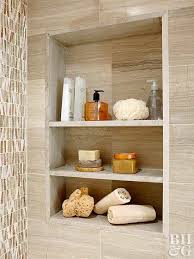 Recessed Wall Shelves Diy Bathroom