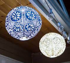 Boho Globe Solar Indoor Outdoor Lantern
