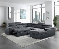 berel 4 piece sectional w pull out bed