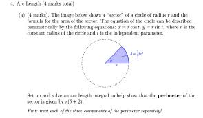 Solved Arc Length Marks Total Marks
