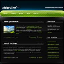 widget free web templates free