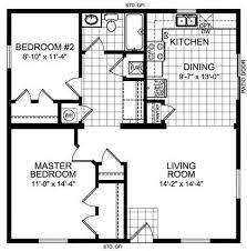 1 Bedroom 30 X 20 House Floor Plans