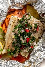 best baked cod in foil with vegetables