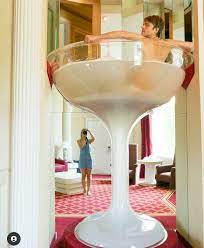 Martini Bathtub In A Living Room