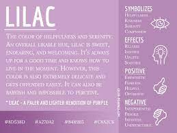 lilac color meaning the color lilac