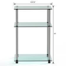 Glass Freestanding Bathroom Shelf