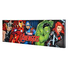 30x10 marvel avengers high gloss canvas